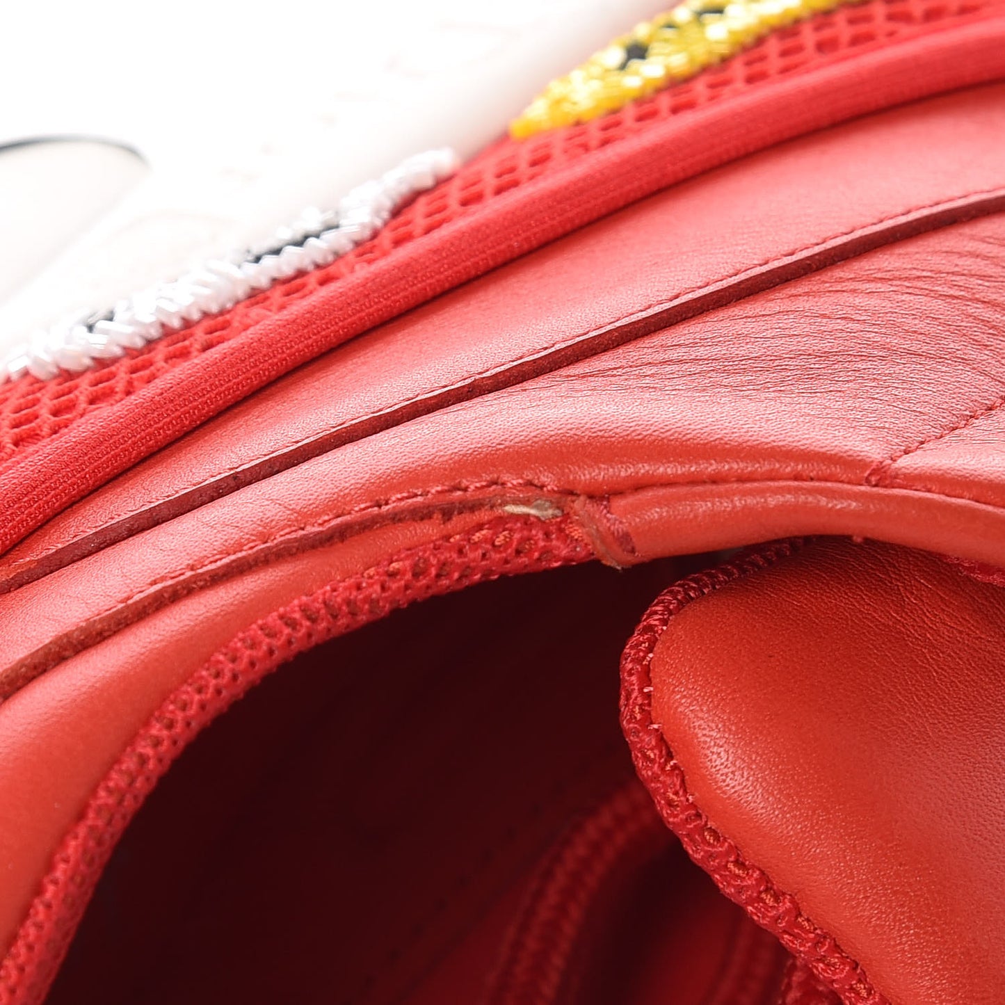 Calfskin Technical Canvas Embroidered Dior Fusion Sneakers 35 Rouge