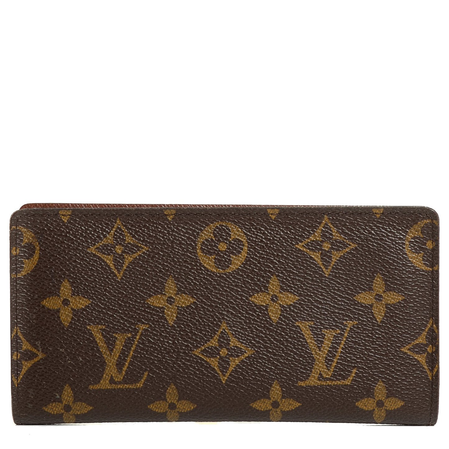 Monogram Simple Checkbook Holder Wallet