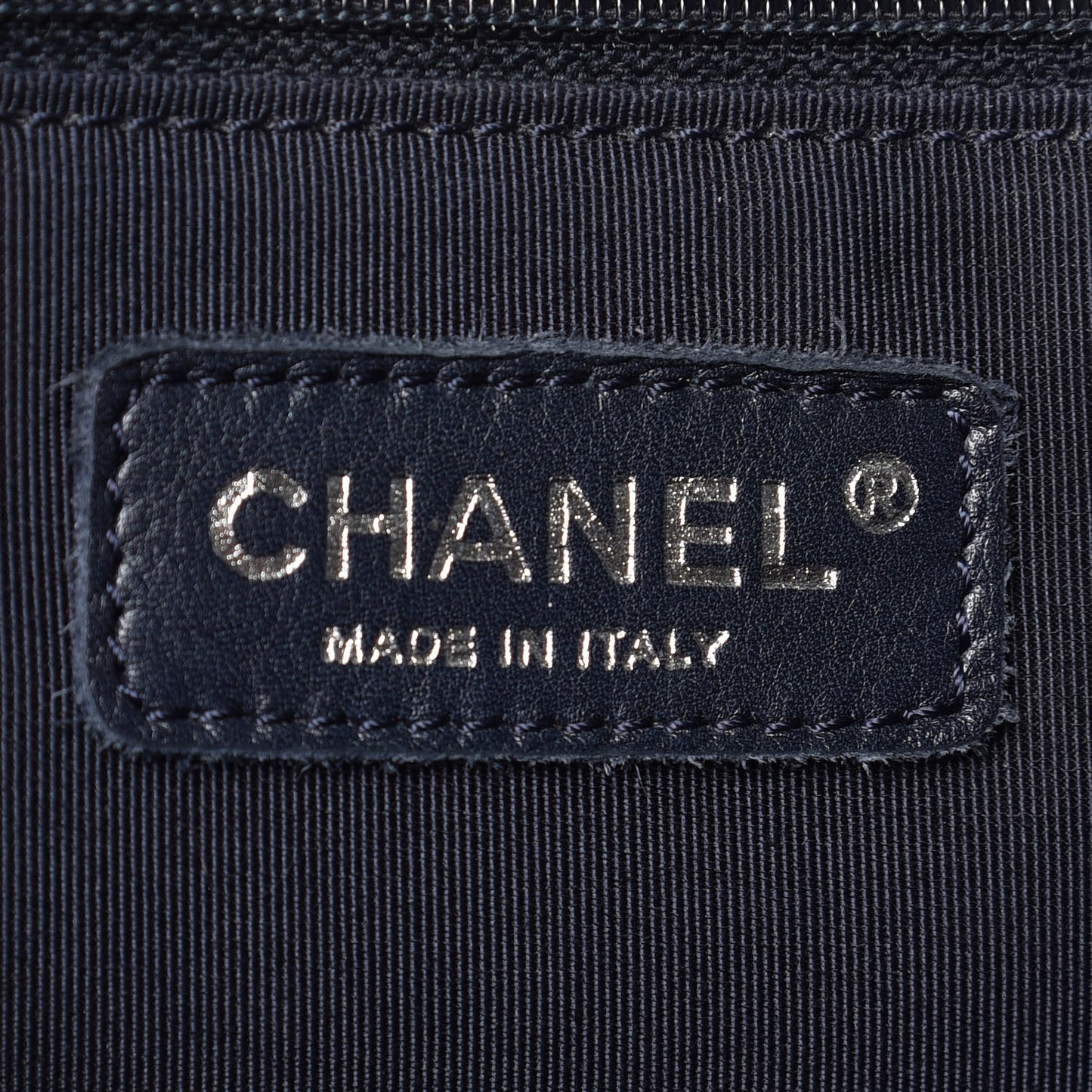 Caviar Quilted Grand Shopping Tote GST Navy Blue