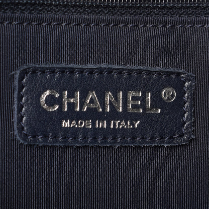Chanel Caviar Quilted Grand Shopping Tote GST Navy Blue 6 of 14