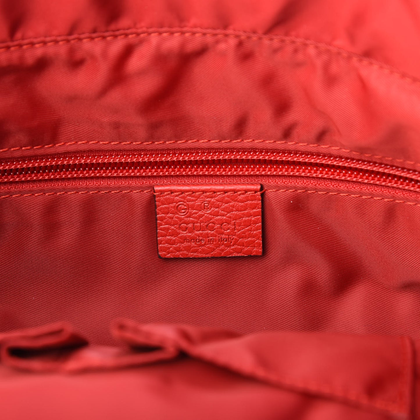 Nylon Monogram Dollar Calfskin Medium Vertical Tote Vibrant Red