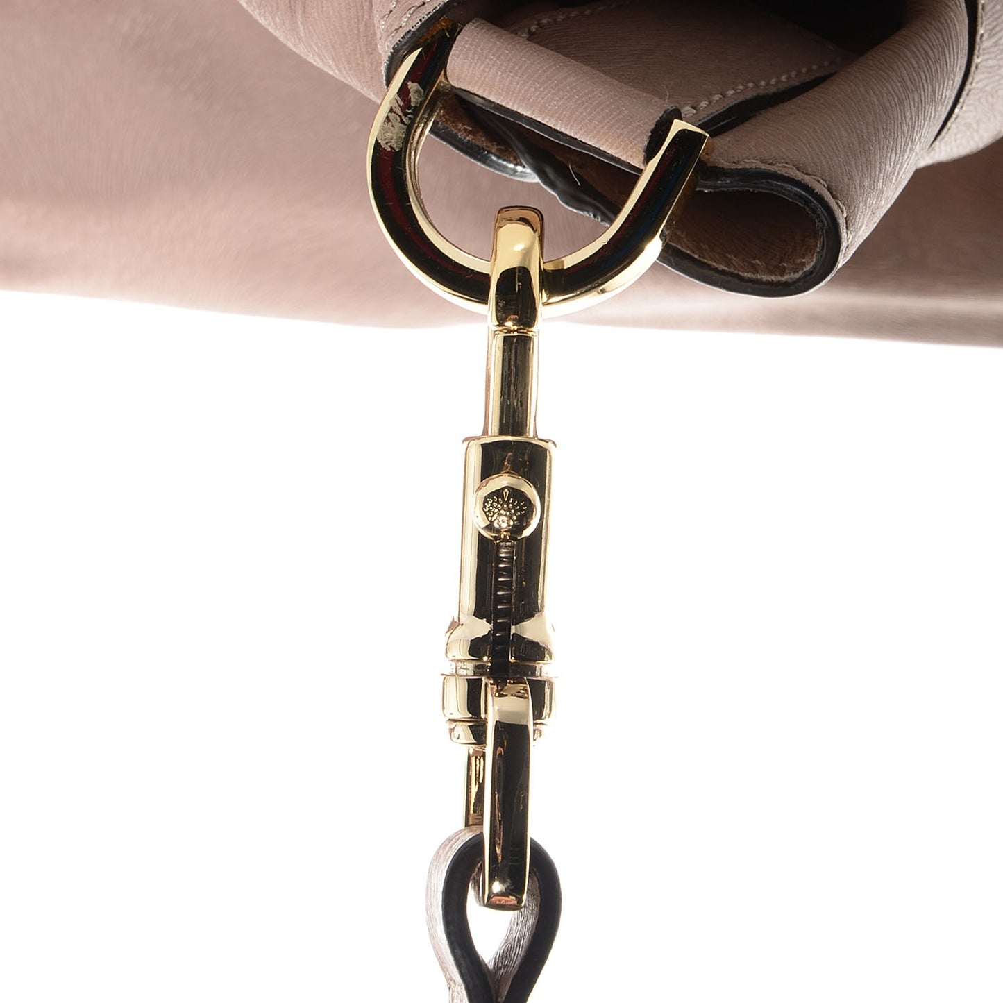 Soft Calf Fur Embossed Leather Oversized Alexa Pinky Mink