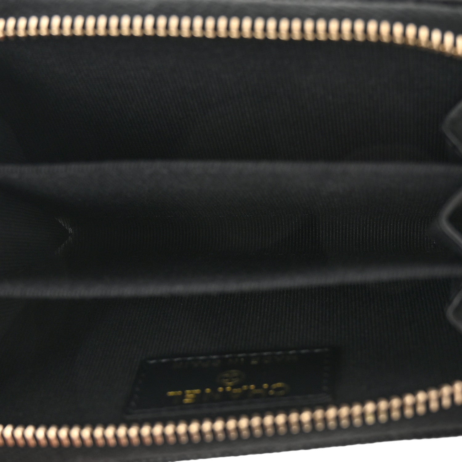 Chanel Caviar Enamel Coco Casino Quilted Zip Coin Purse Black 5 of 8