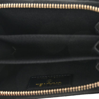 Chanel Caviar Enamel Coco Casino Quilted Zip Coin Purse Black 5 of 8