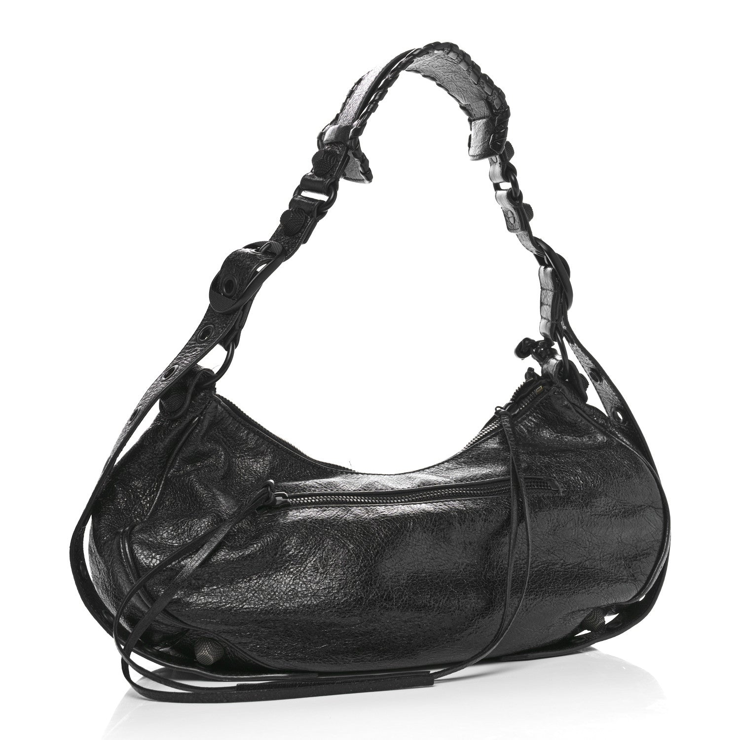Balenciaga Agneau Arena Monochrome Small Le Cagole Shoulder Bag Black 4 of 14
