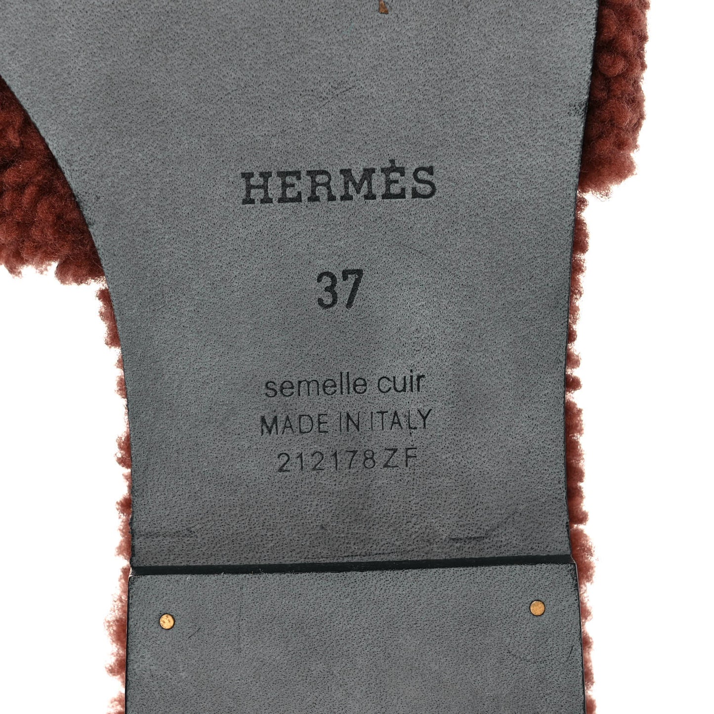 Woolskin Oran Sandals 37 Cognac