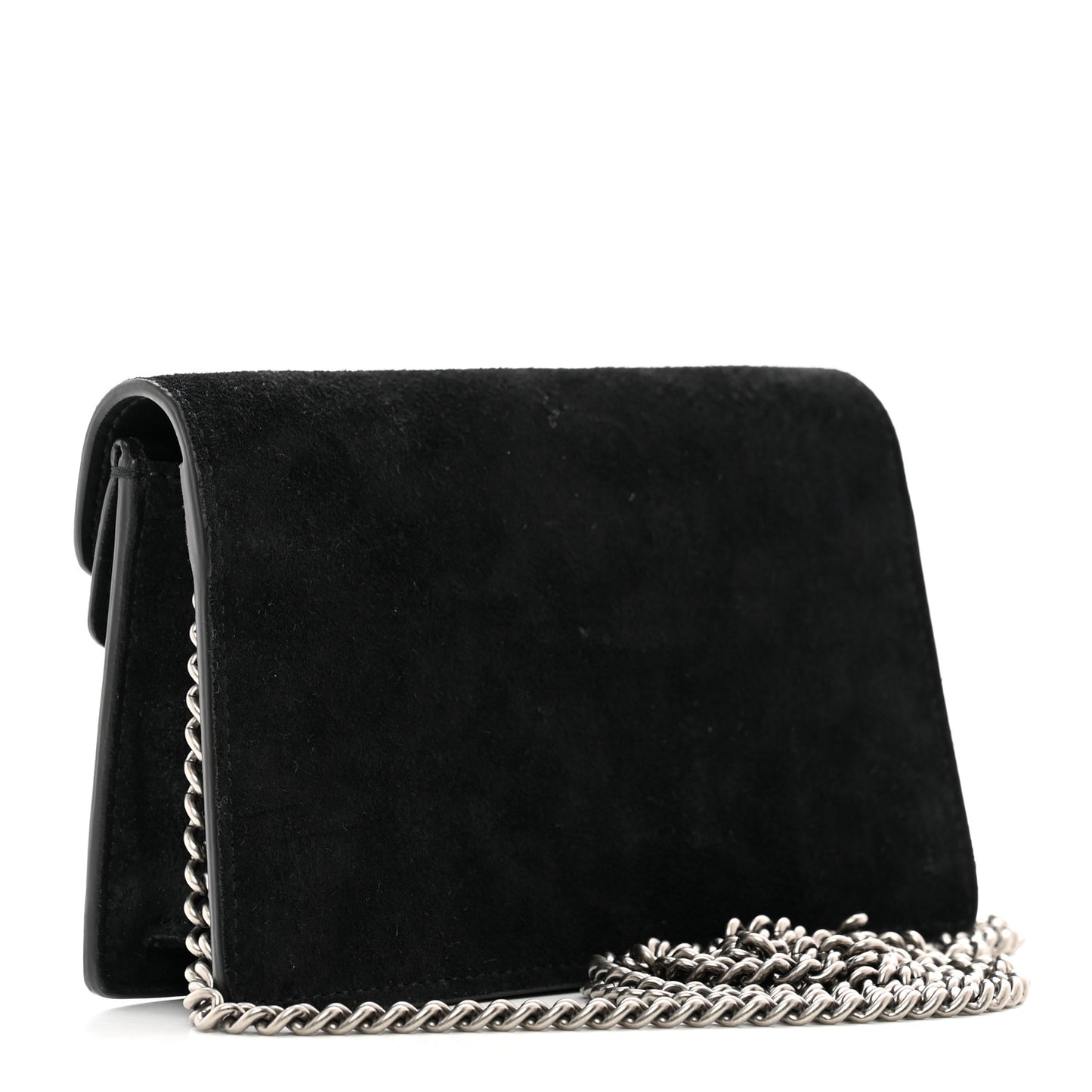 Suede Super Mini Dionysus Shoulder Bag Black