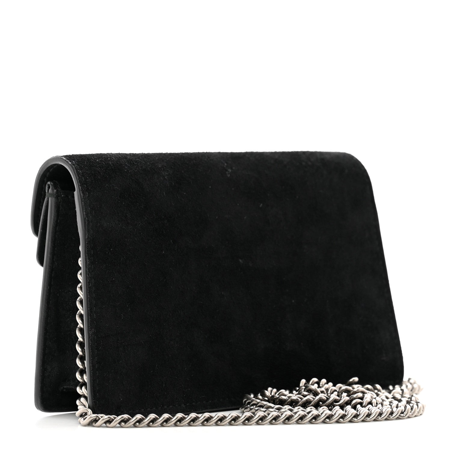 Gucci Suede Super Mini Dionysus Shoulder Bag Black 3 of 10