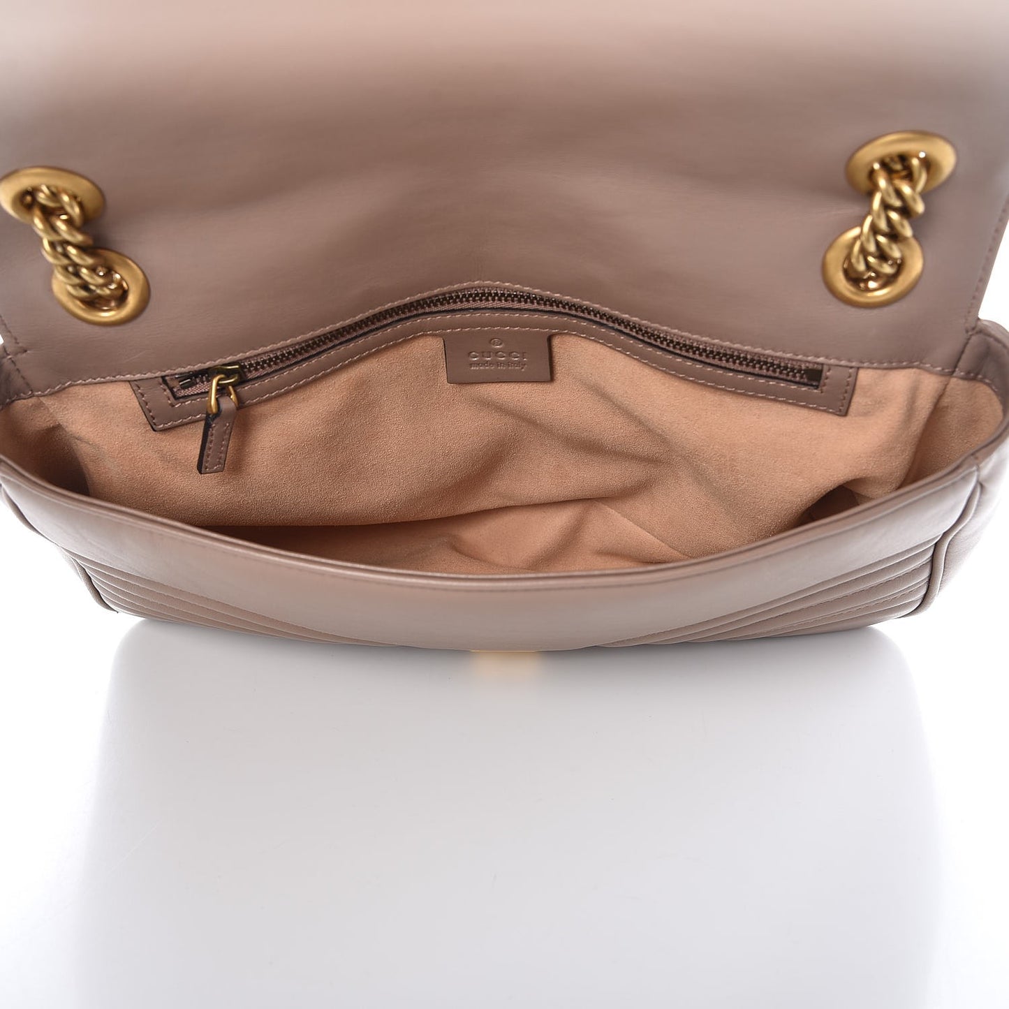 Calfskin Matelasse Medium GG Marmont Shoulder Bag Porcelain Rose