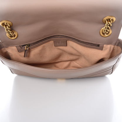 Gucci Calfskin Matelasse Medium GG Marmont Shoulder Bag Porcelain Rose 7 of 12