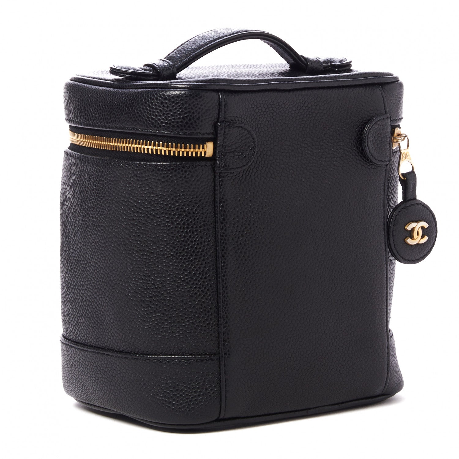 Chanel Caviar Vanity Cosmetic Case Black 3 of 10