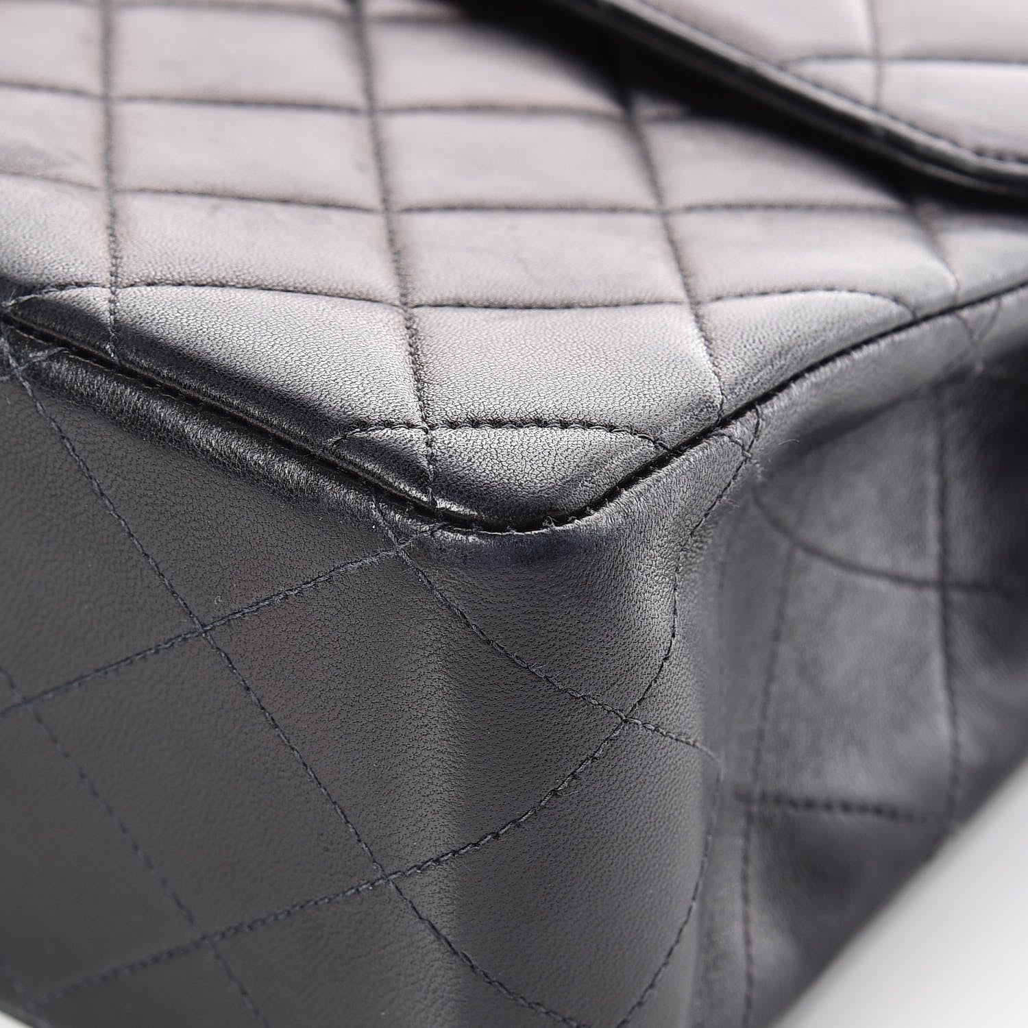 Chanel Lambskin Quilted Jumbo Single Flap Black 11 of 17