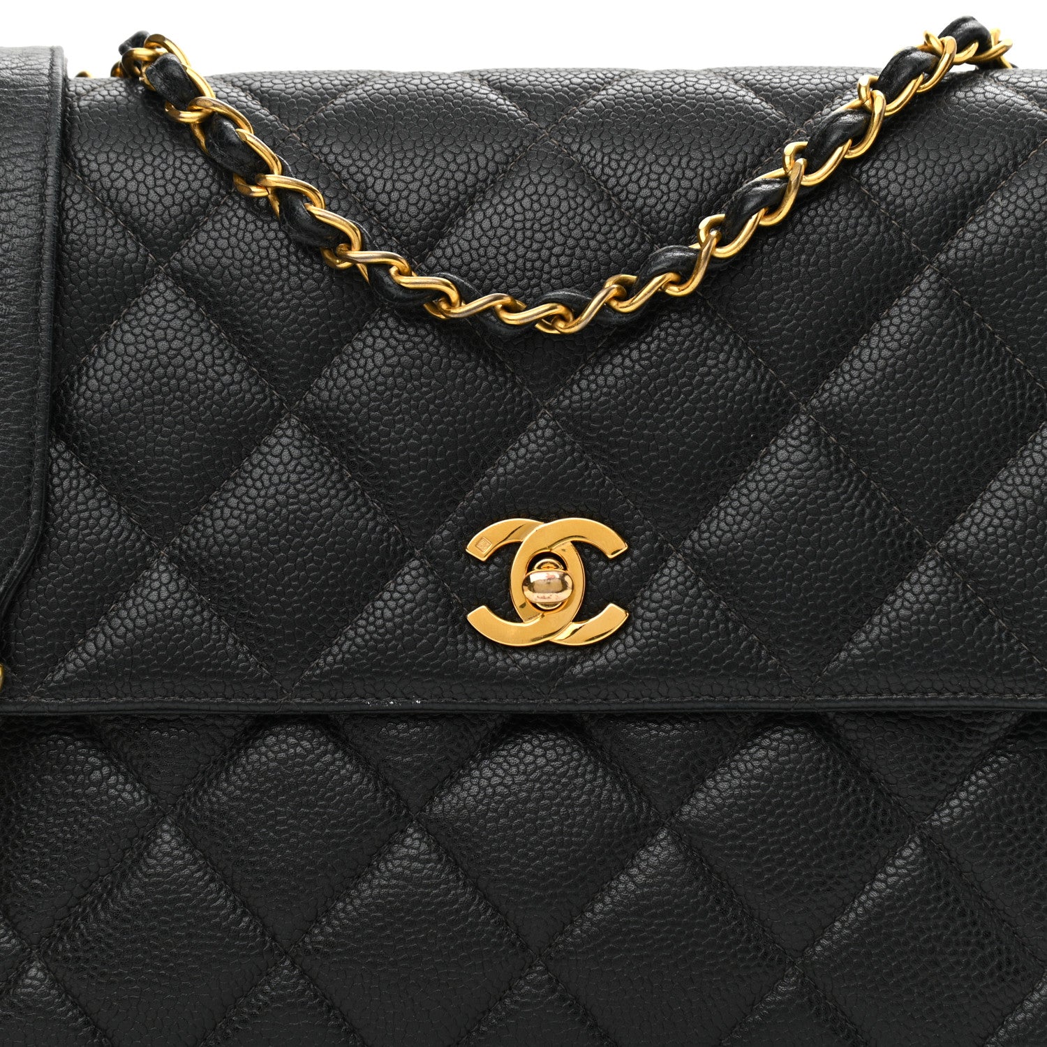 Chanel Caviar Quilted Medium Single Flap Black 8 of 13