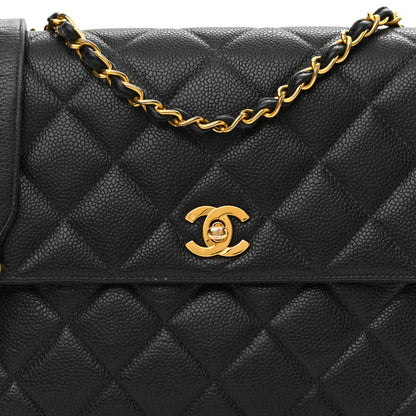 Chanel Caviar Quilted Medium Single Flap Black 8 of 13