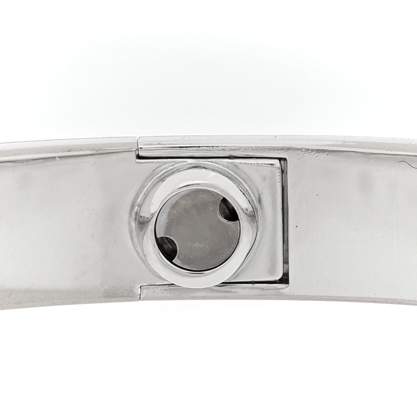 18K White Gold 4 Diamond LOVE Bracelet 16