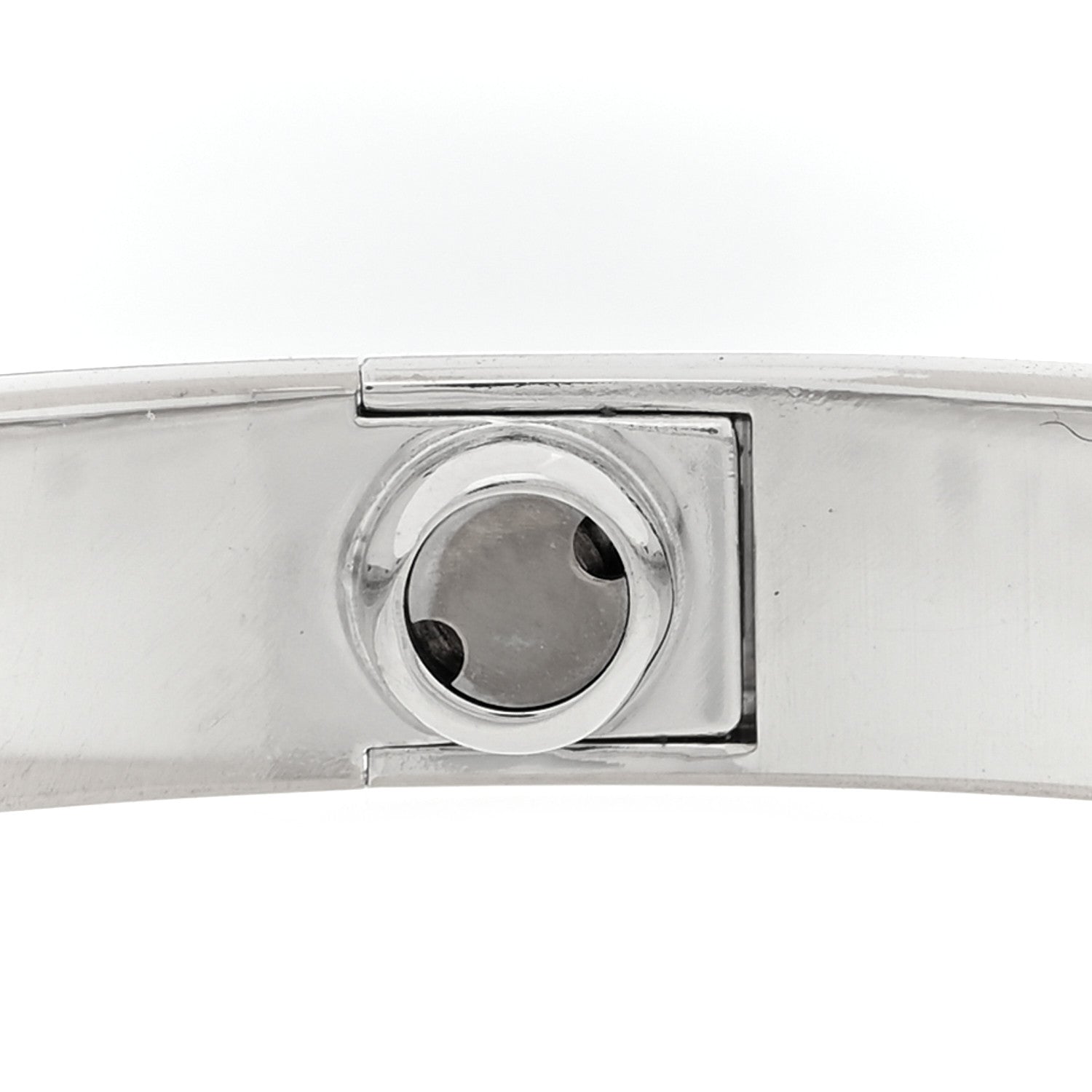 Cartier 18K White Gold 4 Diamond LOVE Bracelet 16 4 of 6