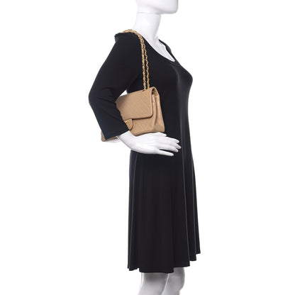 Chanel Lambskin Quilted Medium Double Flap Beige 2 of 11