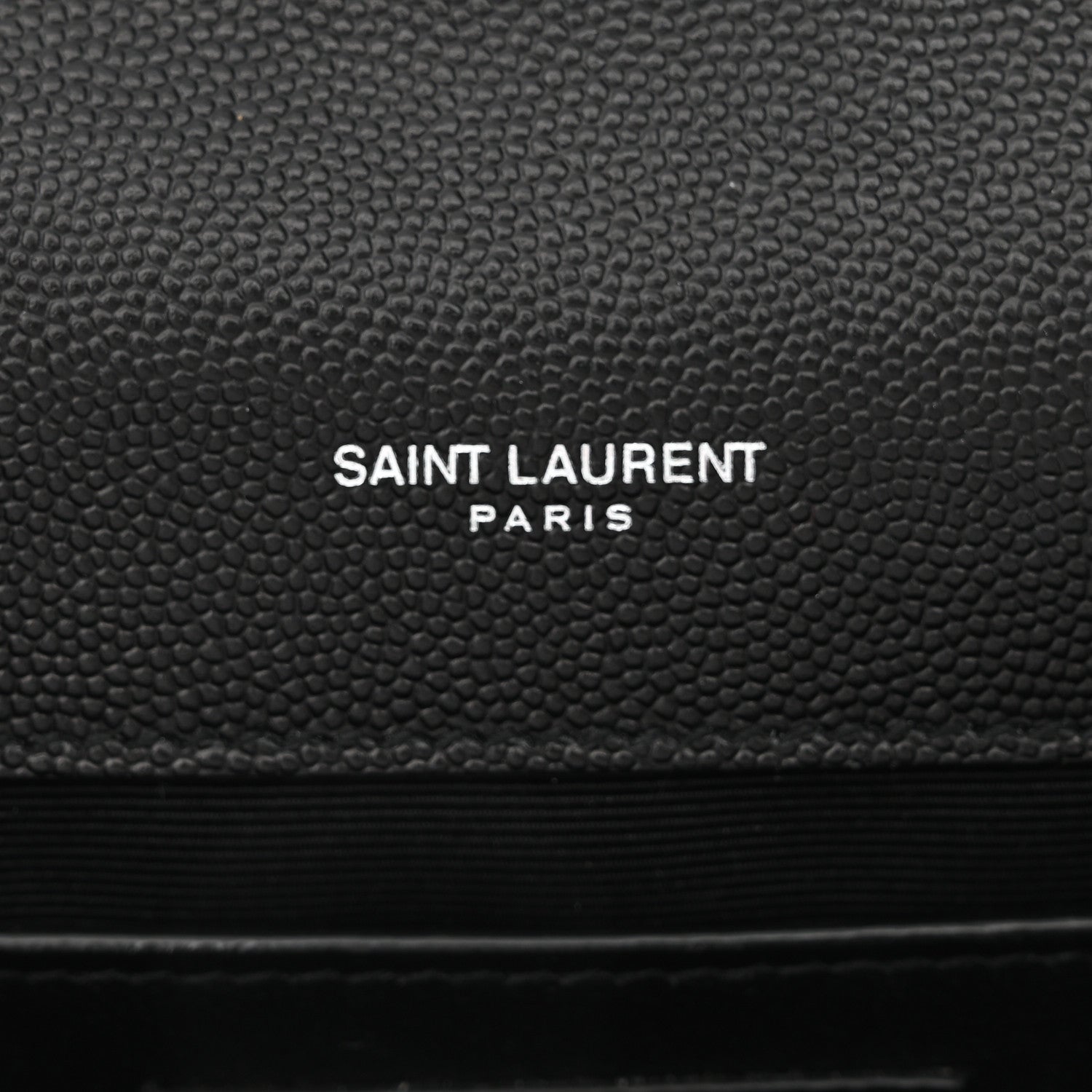 Saint Laurent Grain De Poudre Medium Classic Monogram Kate Satchel Black 5 of 8