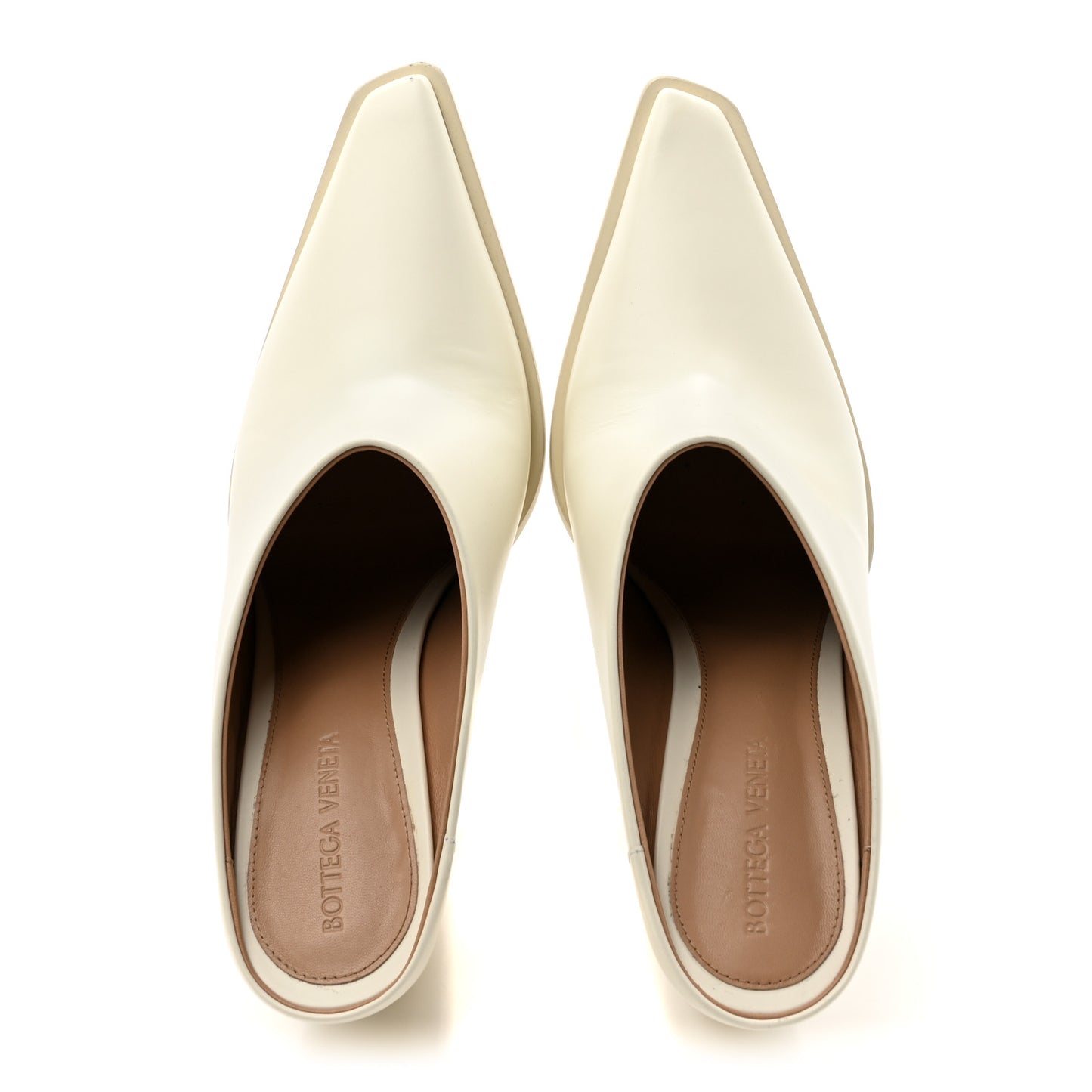 Calfskin Tex Mules 39 White