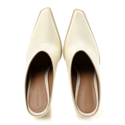 Bottega Veneta Calfskin Tex Mules 39 White 2 of 15