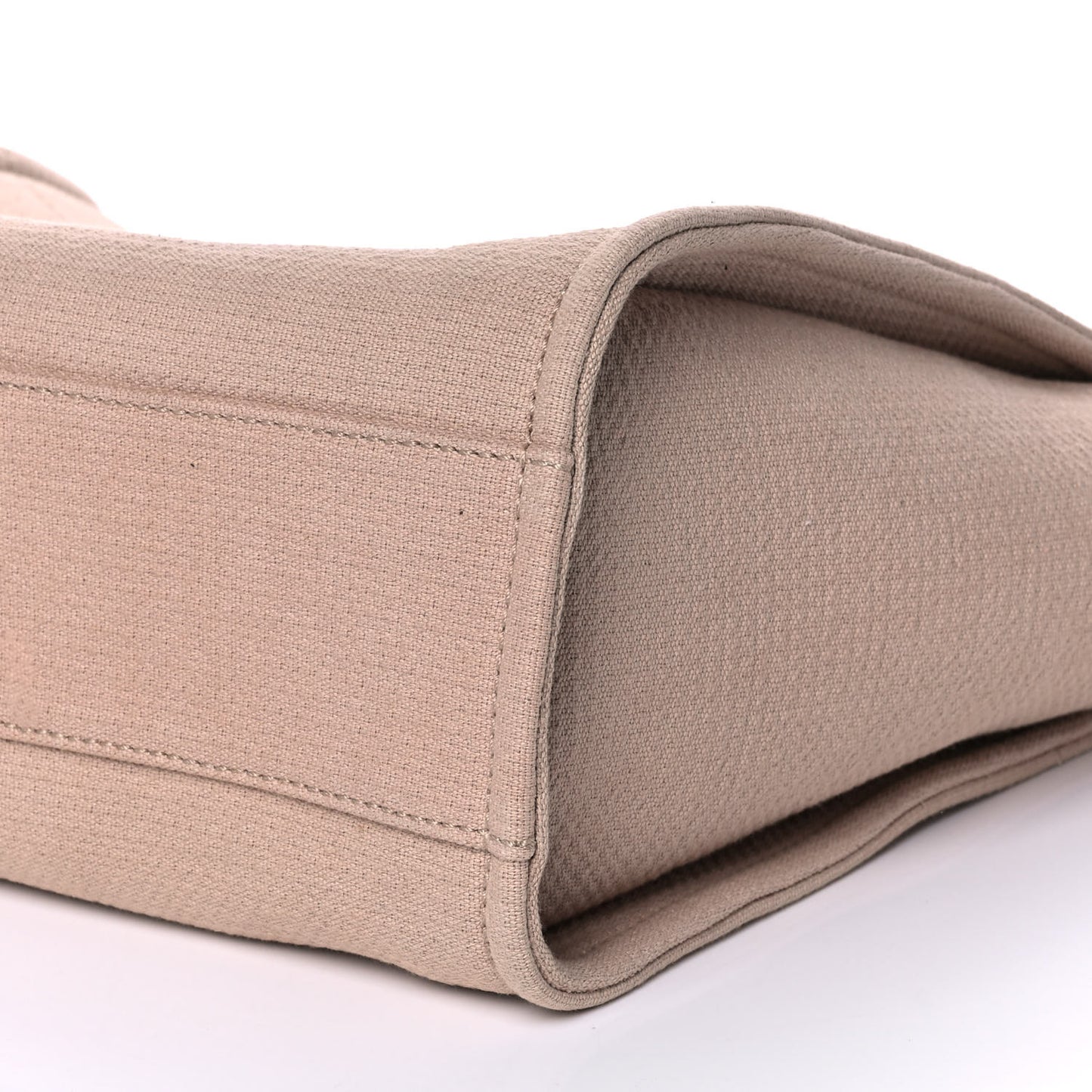 Mixed Fibers Small Deauville Tote Beige