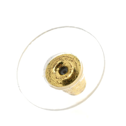 Chanel Metal Crystal CC Marquise Earrings Light Gold 5 of 6