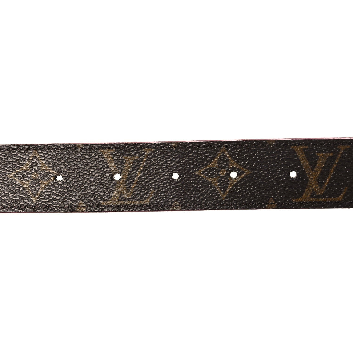 Louis Vuitton Monogram Calfskin 30mm LV Initiales Reversible Belt 80 32 Fuchsia 3 of 5