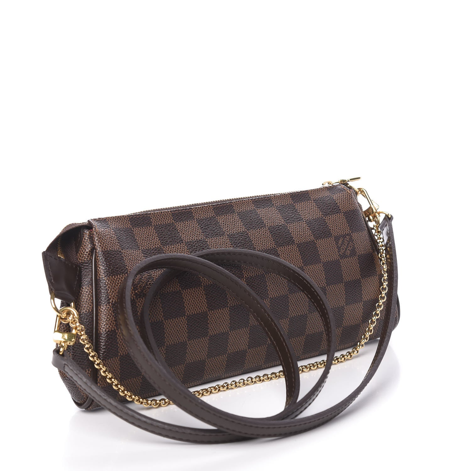 Louis Vuitton Damier Ebene Eva Clutch 3 of 10