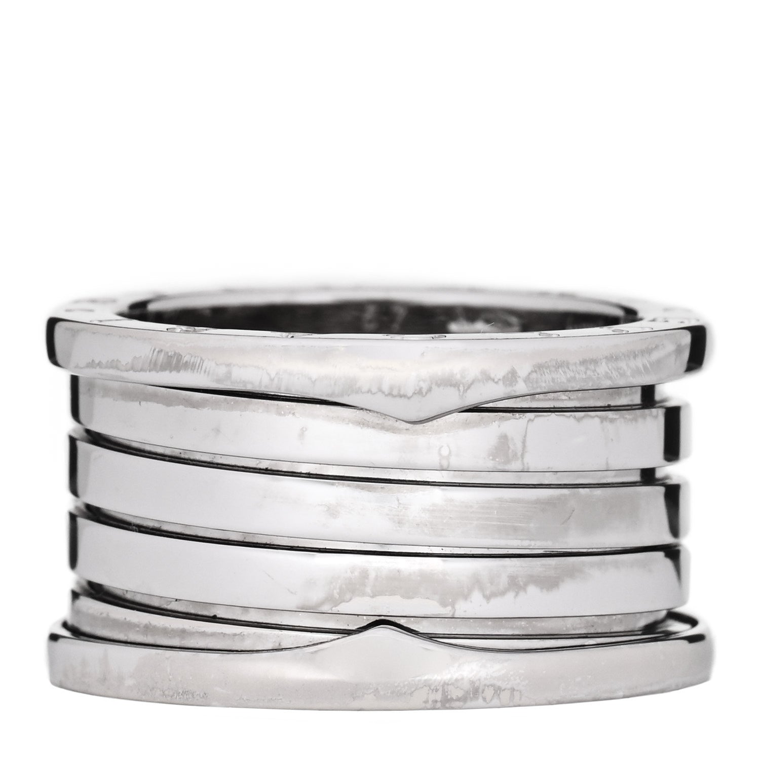 Bulgari 18K White Gold B.Zero1 Four-Band Ring 57 8 1 of 5