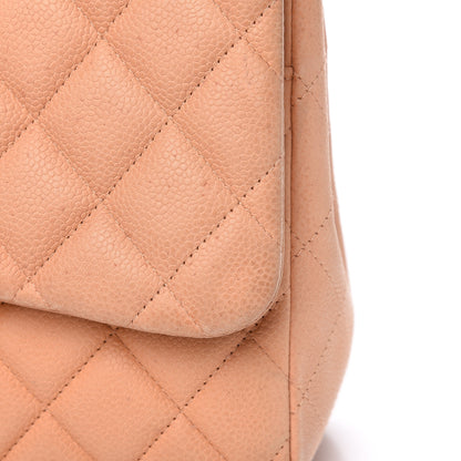 Chanel Iridescent Caviar Quilted Jumbo Double Flap Pink 13 of 19