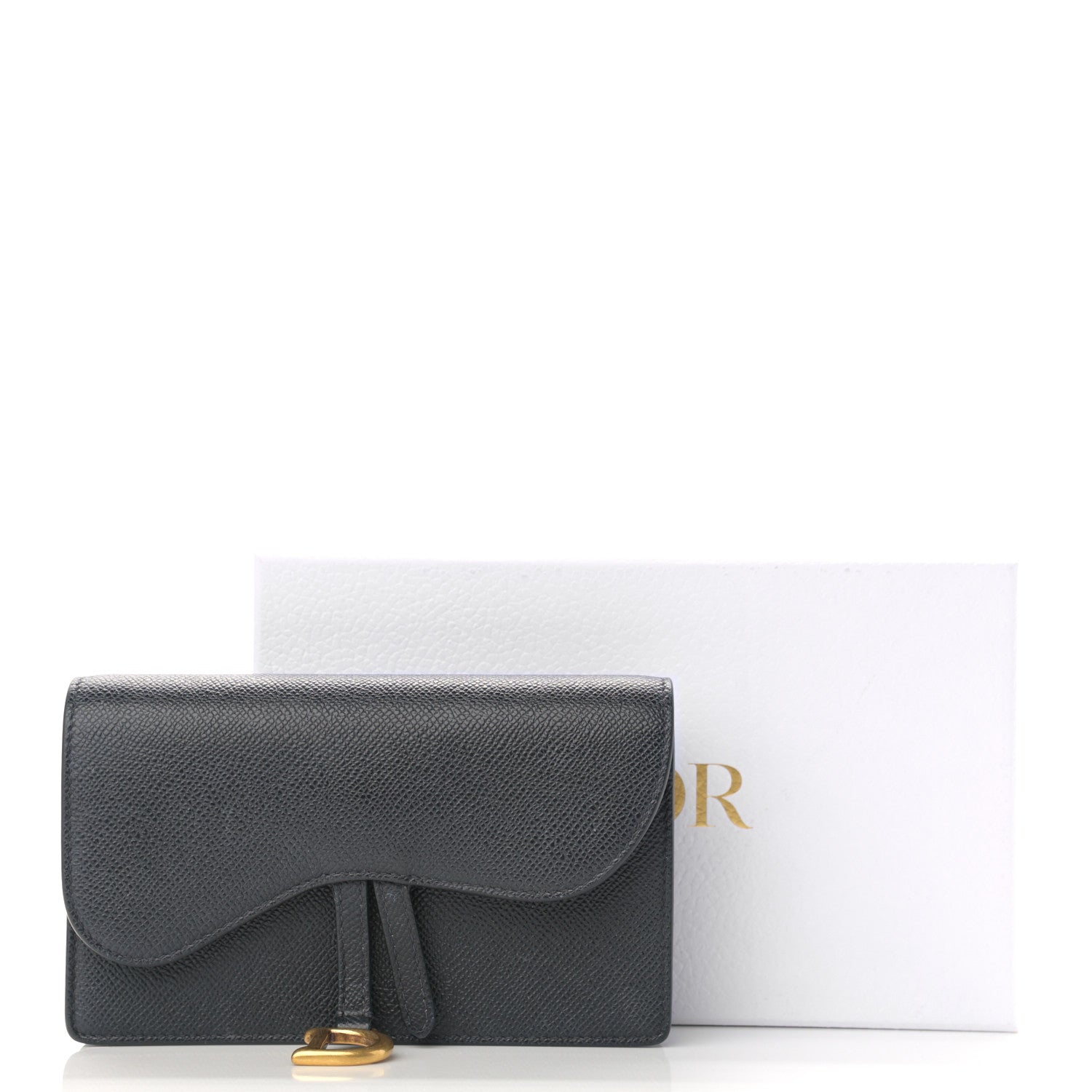Christian Dior Grained Calfskin Saddle Belt Bag Black 11 of 13