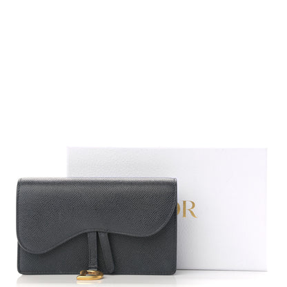 Christian Dior Grained Calfskin Saddle Belt Bag Black 11 of 13