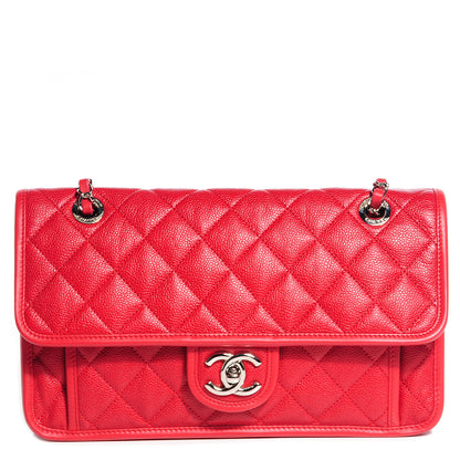 Chanel Caviar French Riviera Large Flap Red 1 of 12