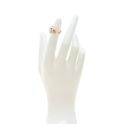 Anita Ko 18K Yellow Gold Diamond Tsavorite Double Headed Panther Ring 2.25 2 of 9