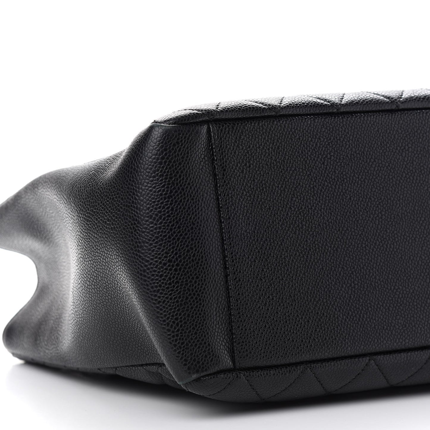 Caviar Quilted Grand Shopping Tote GST Black