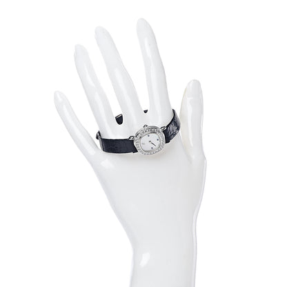 Audemars Piguet 18K White Gold Alligator Diamond Bezel Mother of Pearl 20mm Manual Winding Watch 2 of 8