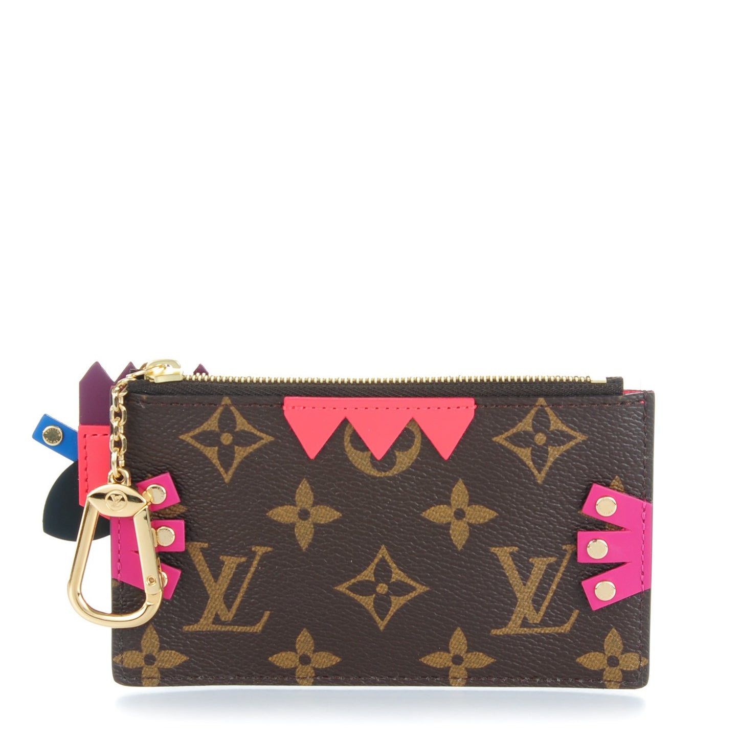 Monogram Totem Key Pouch Flamingo