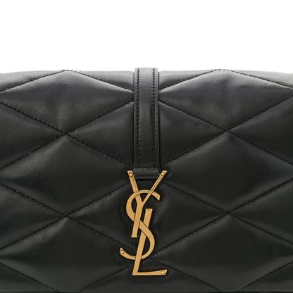 Saint Laurent Lambskin Quilted Le 57 Diamond Shoulder Bag Black 8 of 10