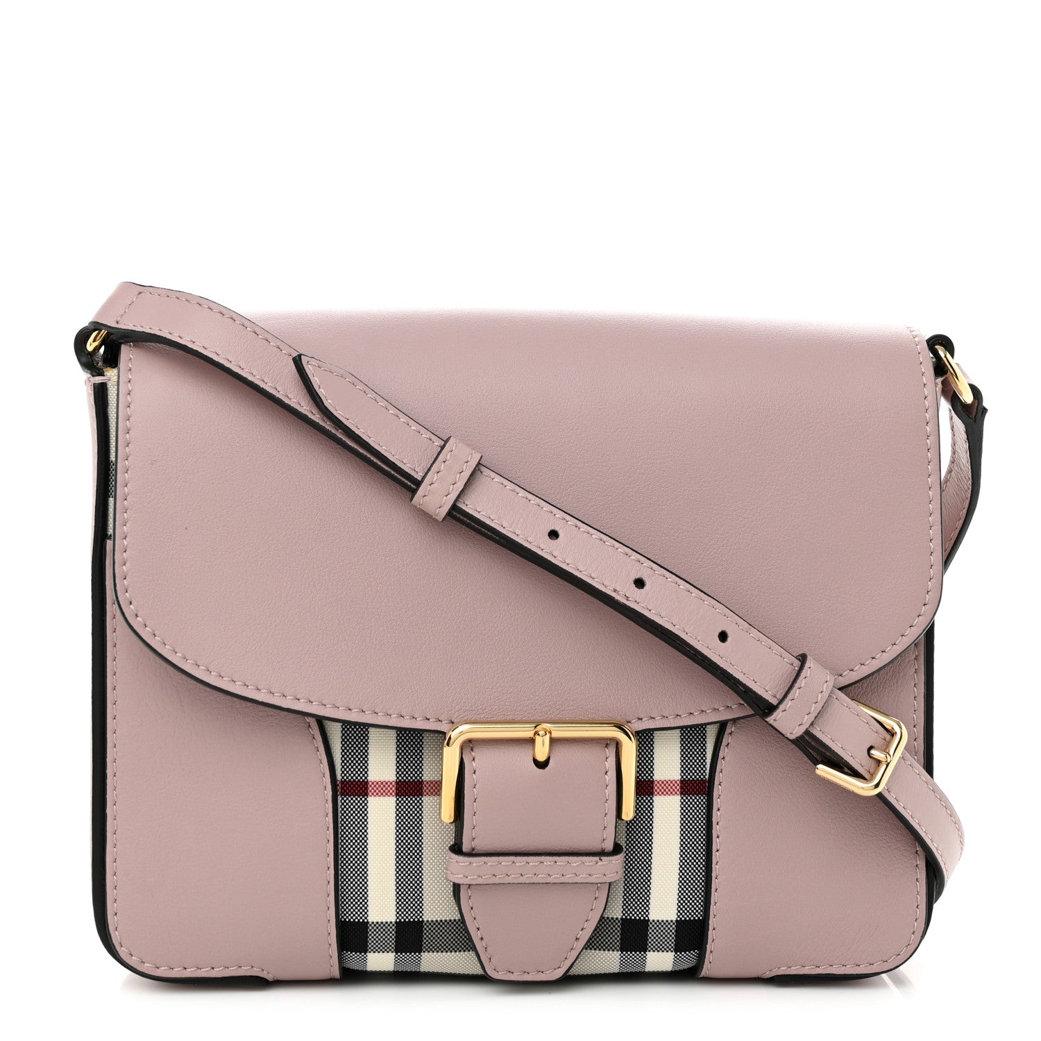 Burberry Horseferry Check Small Dickens Crossbody Bag Pale Orchid 1 of 9