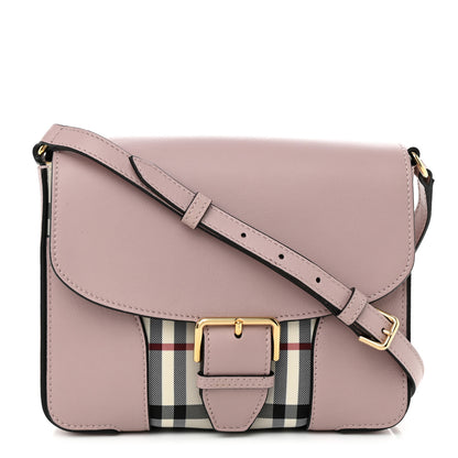 Burberry Horseferry Check Small Dickens Crossbody Bag Pale Orchid 1 of 9