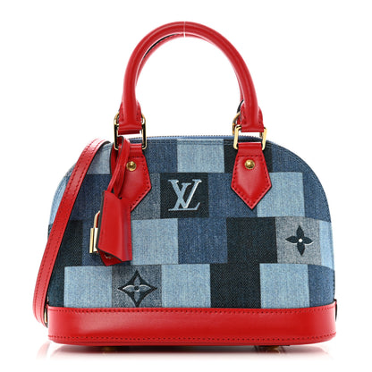 Louis Vuitton Denim Damier Monogram Patchwork Alma BB 1 of 8