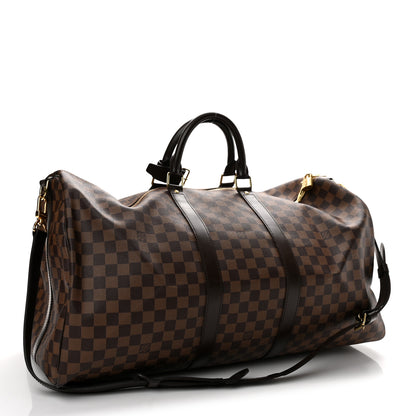Louis Vuitton Damier Ebene Keepall Bandouliere 55 2 of 10