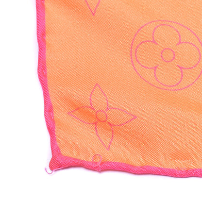 Louis Vuitton Fluo Robert Wilson Scarf Orange 4 of 4
