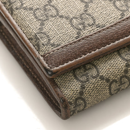 Gucci GG Supreme Monogram Web Ophidia Wallet On Chain Brown 7 of 10