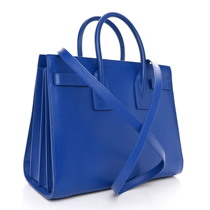 Saint Laurent Calfskin Small Sac De Jour Royal Blue 3 of 11