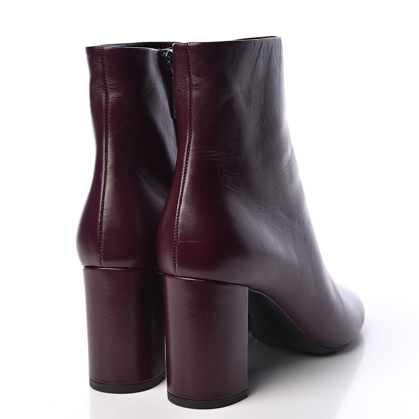 Nappa Loulou Ankle Zip Boot 40 Amaranto