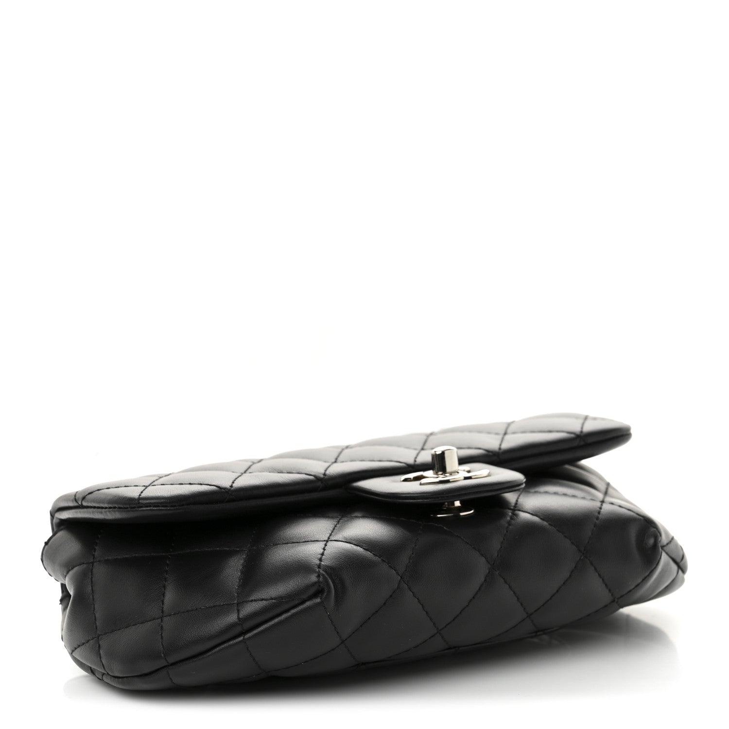Chanel Calfskin Quilted CC Uniform Flap Belt Bag Black 4 of 11