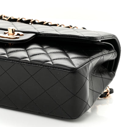 Chanel Lambskin Quilted Small Double Flap Black 10 of 11