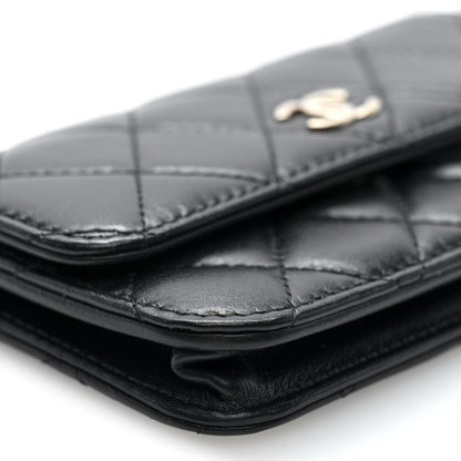 Chanel Calfskin Quilted Maxi Pearls Clutch With Chain Black 9 of 10