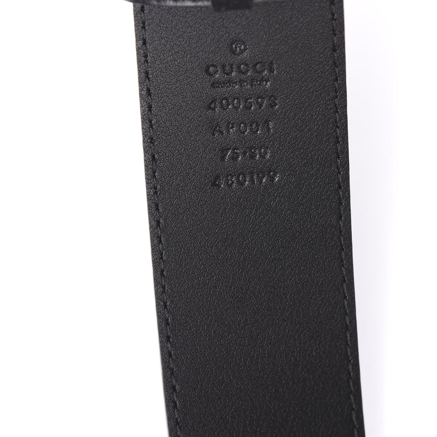 Calfskin Double G 40mm Belt 75 30 Black